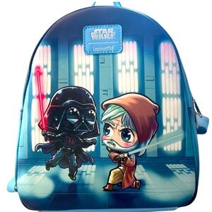 Loungefly Star Wars Disney Obi-Wan v Darth Vader Chibi Mini Backpack